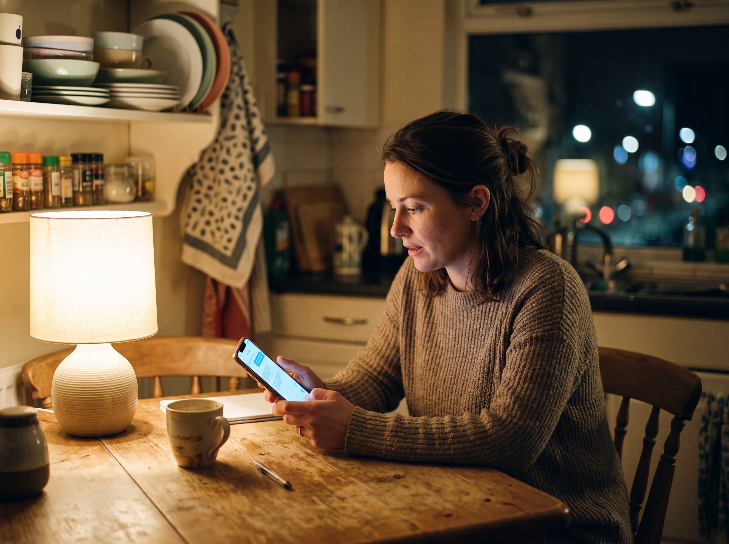 Homeowner asking an AI assistant which local company to call